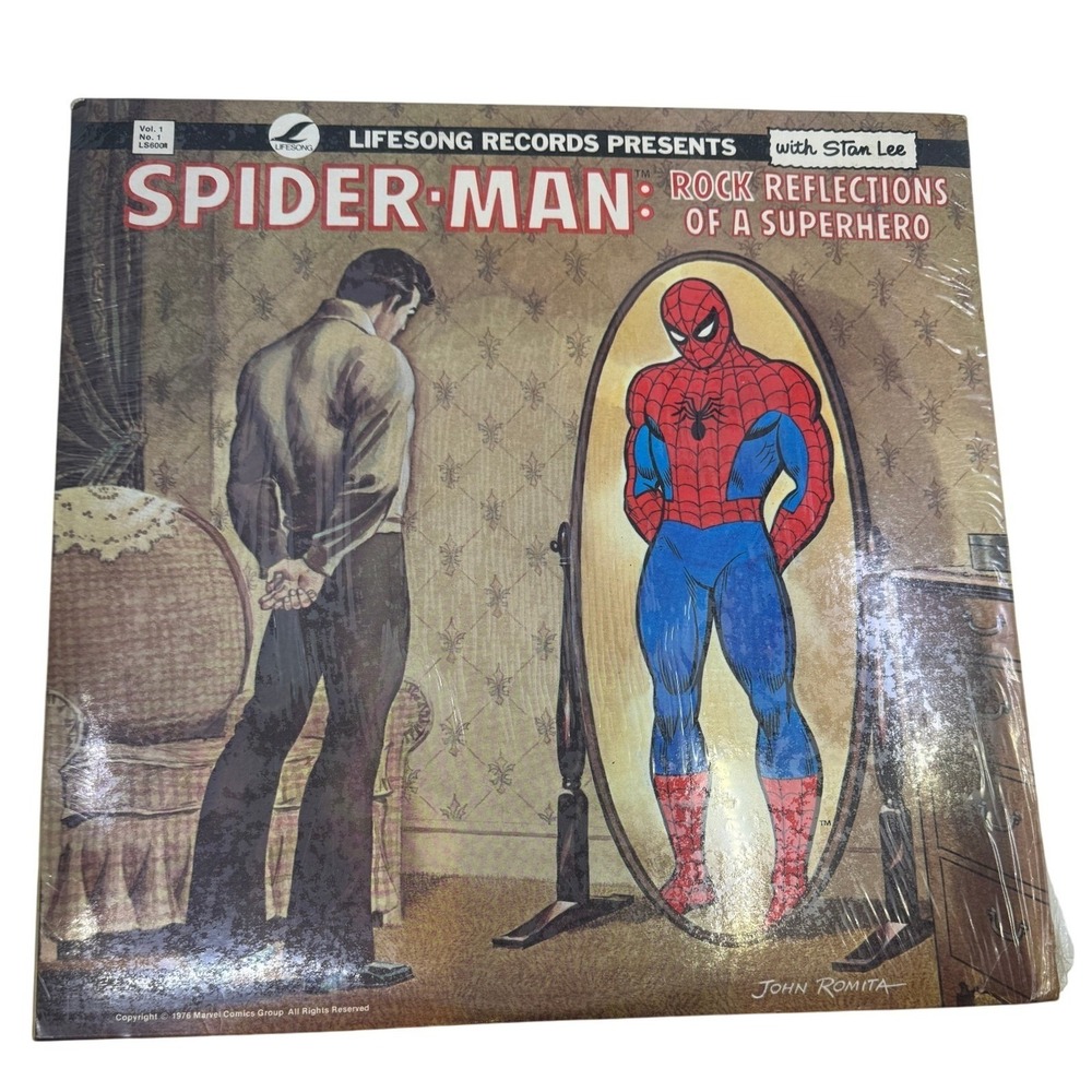 Spider-Man Rock Reflections of a Superhero Vinyl LP Stan Lee Lifesong 1975